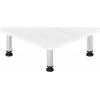 Furinno Turn-N-Tube Monitor Riser Stand, White Oak, Stainless Steel Tubes(White Oak)