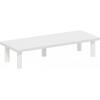 Furinno Turn-N-Tube Monitor Riser Stand, White Oak, Stainless Steel Tubes(White/White)