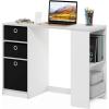 FURINNO Computer Study Writing Desk, Espresso, Model:15110EXBR(White/Black)