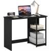 Furinno Camnus Modern Living Computer Desk 40 Inch, Americano/Black(Americano/Black)