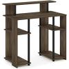 Furinno JAYA Simple Design Computer Writing Desk, Walnut(Columbia Walnut/Black)