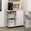 Furinno PASIR Book Shelf, 4-Tier Bookshelf, Bookcase with Open Shelf, 9.4 x 23.6 x 41.7, for Living Room, Bedroom, Home Office, Espresso(White Oak/Stainless Steel)