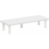 Furinno Turn-N-Tube Monitor Riser Stand, White Oak, Stainless Steel Tubes(Plain White/White)