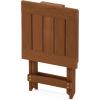 Furinno FG17035 Tioman Hardwood Patio Furniture Gateleg Round Table in Teak Oil, Natural(Small Folding Table)