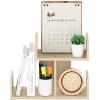Furinno Hermite Wood Desktop Book and Home Office Supplies Storage Organizer, Bauhaus Oak(Bauhaus Oak)