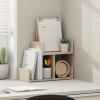 Furinno Hermite Wood Desktop Book and Home Office Supplies Storage Organizer, Bauhaus Oak(Bauhaus Oak)
