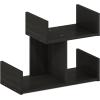 Furinno Hermite Wood Desktop Book and Home Office Supplies Storage Organizer, Bauhaus Oak(Espresso)