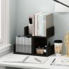Furinno Hermite Wood Desktop Book and Home Office Supplies Storage Organizer, Bauhaus Oak(Espresso)