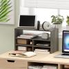 Furinno Hermite Wood Desktop Book and Home Office Supplies Storage Organizer, Bauhaus Oak(French Oak)