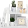 Furinno Hermite Wood Desktop Book and Home Office Supplies Storage Organizer, Bauhaus Oak(White)