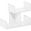 Furinno Hermite Wood Desktop Book and Home Office Supplies Storage Organizer, Bauhaus Oak(White)