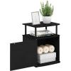 Furinno Jaya End Table, One, Black Wood(Black)