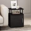 Furinno Jaya End Table, One, Black Wood(Black)