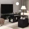 Furinno Jaya End Table, One, Black Wood(Black)
