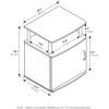 Furinno Jaya End Table, One, Black Wood(White Oak/Chrome)