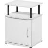 Furinno Jaya End Table, One, Black Wood(White/Black)