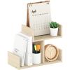 Furinno Hermite Wood Desktop Book and Home Office Supplies Storage Organizer, Bauhaus Oak(Bauhaus Oak)