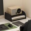 Furinno Hermite Wood Desktop Book and Home Office Supplies Storage Organizer, Bauhaus Oak(Dark Espresso)
