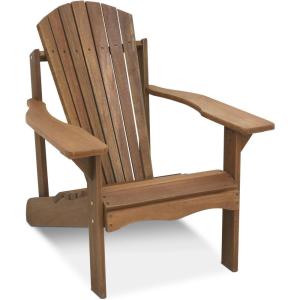 Furinno FG16918 Tioman Hardwood Patio Furniture Adirondack Chair in Teak Oil, Large, Natural