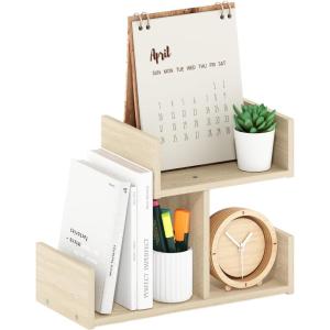 Furinno Hermite Wood Desktop Book and Home Office Supplies Storage Organizer, Bauhaus Oak(Bauhaus Oak)