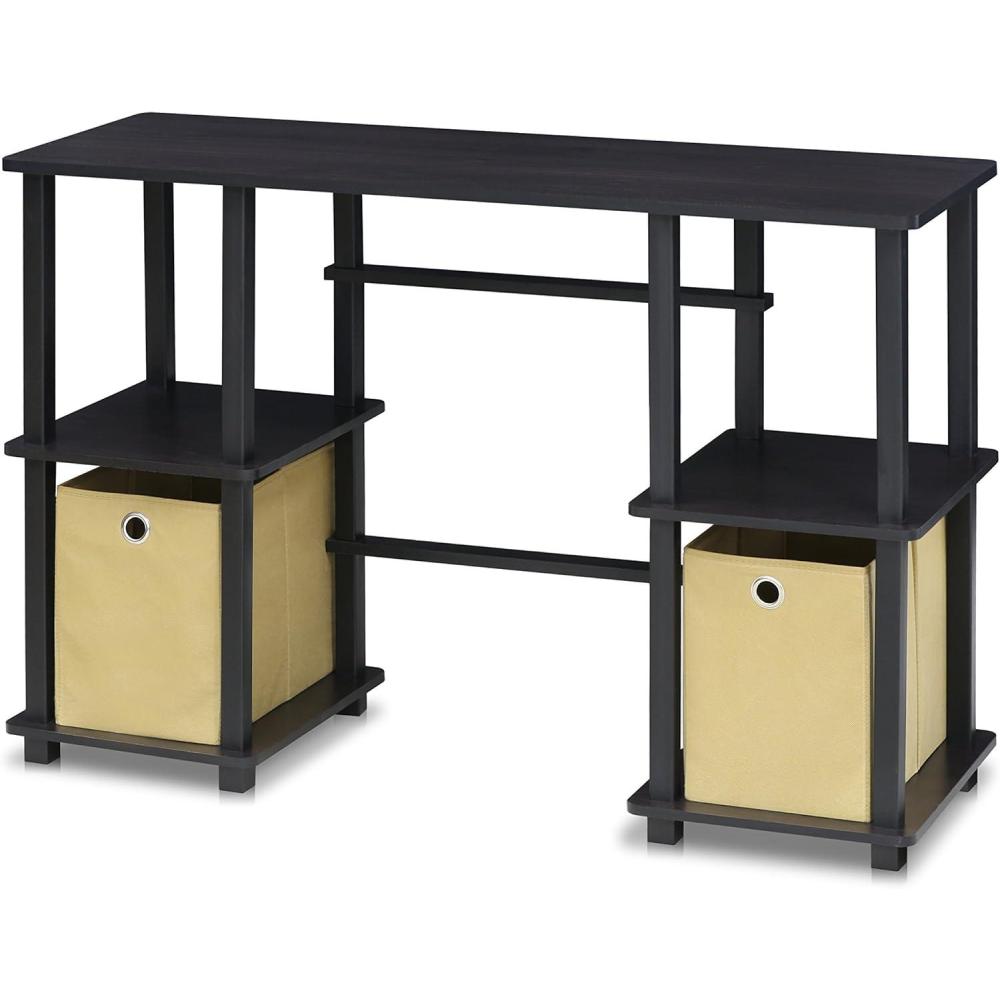 imageFURINNO TurnNTube Computer Desk Espresso