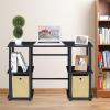 FURINNO Turn-N-Tube Computer Desk, Espresso