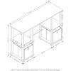 FURINNO Turn-N-Tube Computer Desk, Espresso