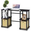 FURINNO Turn-N-Tube Computer Desk, Espresso