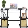 FURINNO Turn-N-Tube Computer Desk, Espresso