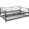 Furinno Angeland Carca Metal Daybed, Twin, White(Black)