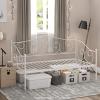 Furinno Angeland Carca Metal Daybed, Twin, White(White)