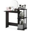 Furinno EFFICIENT Desk, 28.6″ Wide Gaming Desk with 3 Open Side Shelves, Laptop Notebook Computer Desk, Office Desk for Home Office, Study Room, Dorm, Bedroom, Dark Espresso