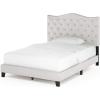 Furinno Lille Button Tufted Bed Frame, Twin, Beige(Button Tufted  Ful)
