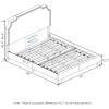 Furinno Lille Button Tufted Bed Frame, Twin, Beige(Nailhead Trim  King)