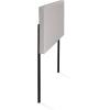 Furinno Roanne Headboard Full Size, Plain Upholstered Wooden Headboard, Bed Frame Mount Head Board, Easy Assembly, for Bedroom, Dorm, Fog