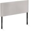 Furinno Roanne Headboard Full Size, Plain Upholstered Wooden Headboard, Bed Frame Mount Head Board, Easy Assembly, for Bedroom, Dorm, Fog