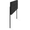 Furinno Roanne Headboard King Size, Tufted Upholstered Wooden Headboard, Bed Frame Mount Head Board, Easy Assembly, for Bedroom, Dorm, Blue Denim(Plain Black)