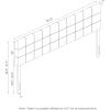 Furinno Roanne Headboard King Size, Tufted Upholstered Wooden Headboard, Bed Frame Mount Head Board, Easy Assembly, for Bedroom, Dorm, Blue Denim(Plain Black)