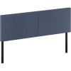 Furinno Roanne Headboard King Size, Tufted Upholstered Wooden Headboard, Bed Frame Mount Head Board, Easy Assembly, for Bedroom, Dorm, Blue Denim(Blue Denim)