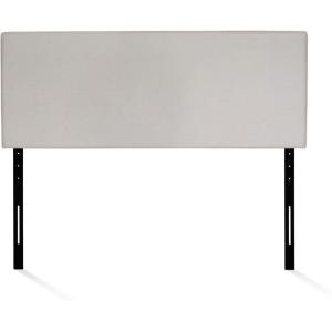 Furinno Roanne Headboard Full Size, Plain Upholstered Wooden Headboard, Bed Frame Mount Head Board, Easy Assembly, for Bedroom, Dorm, Fog