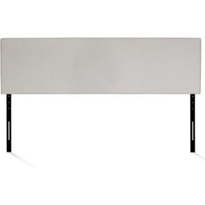 Furinno Roanne Headboard King Size, Plain Upholstered Wooden Headboard, Bed Frame Mount Head Board, Easy Assembly, for Bedroom, Dorm, Fog