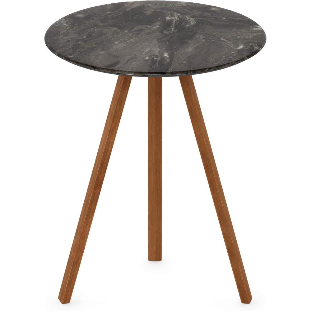 imageFURINNO Redang Large Round Indoor amp Outdoor Smart Top Patio Dining TablePatio Coffee TableSmall Patio TablePicnic Table WalnutPaladina