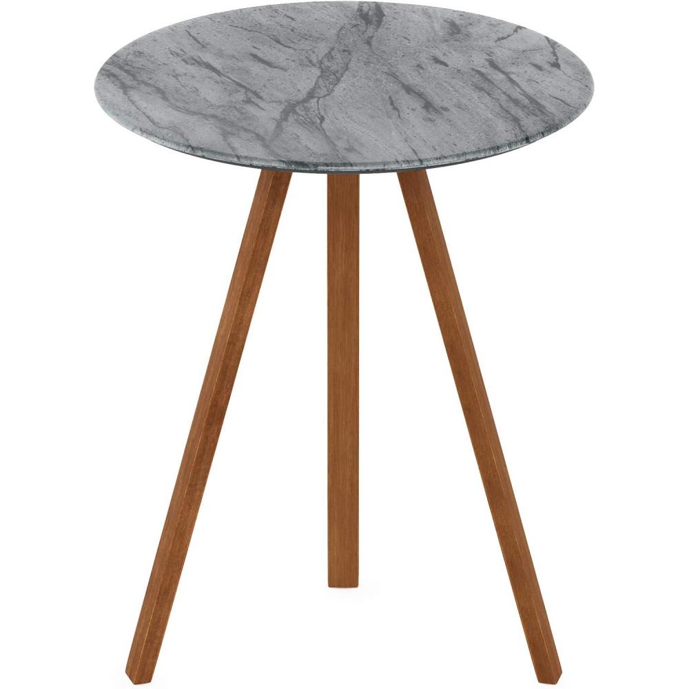 imageFURINNO Redang Large Round Indoor amp Outdoor Smart Top Patio Dining TablePatio Coffee TableSmall Patio TablePicnic Table WalnutTripula