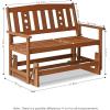 FURINNO FG17485 Tioman Outdoor Hardwood New Mexico Glider