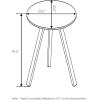 FURINNO Redang Large Round Indoor & Outdoor Smart Top Patio Dining Table/Patio Coffee Table/Small Patio Table/Picnic Table, Walnut(Tripula)