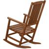 FURINNO Tioman Hardwood Patio Furniture Rocking Chair in Teak Oil, Natural