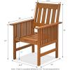 Furinno FG17318 Tioman Outdoor Hardwood Patio Furniture Armchair with Cushion Armchair with Cushion, 1 Arm Chair, Natural