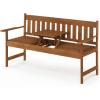 Furinno FG19341 Tioman Outdoor Hardwood Occasional Bench, Natural