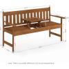 Furinno FG19341 Tioman Outdoor Hardwood Occasional Bench, Natural