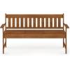 Furinno FG19341 Tioman Outdoor Hardwood Occasional Bench, Natural
